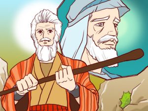 하나님의 지팡이를 손에 잡았더라(출4:17,20)